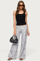 Cammy Wide Leg Foldover Pants