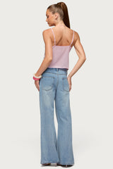 Ceren Abstract Sequin Tank Top