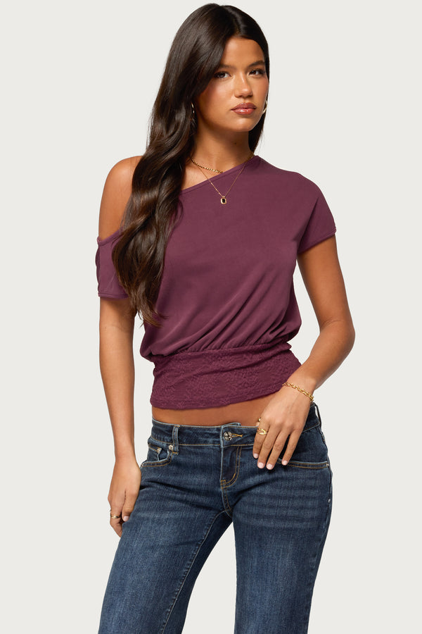 Michy Off Shoulder Lacey Top view 1
