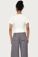 Mundy Deep V Neck Top