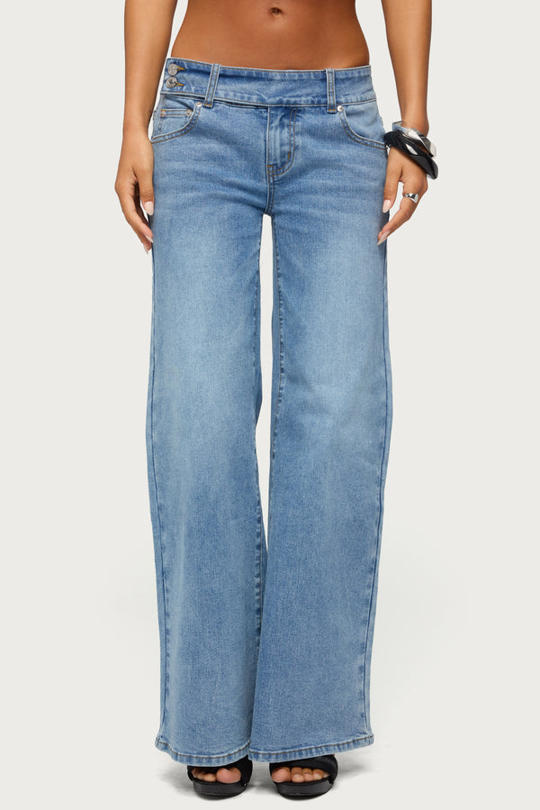 Dale Low Rise Straight Leg Stretchy Jeans