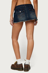 Adania Denim Mini Skort