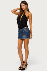 Metta Ring Cutout Halter Top