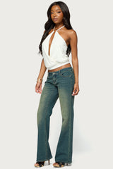 Metta Ring Cutout Halter Top