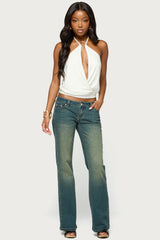 Metta Ring Cutout Halter Top