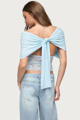 Eloria Lacey Flutter Tie Top