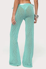 Bena Textured Knit Flared Pants