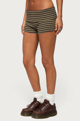 Jody Striped Foldover Shorts