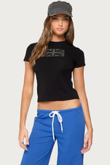 UK Girl Rhinestone T Shirt