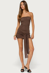 Natcha Strapless Mesh Corset Dress