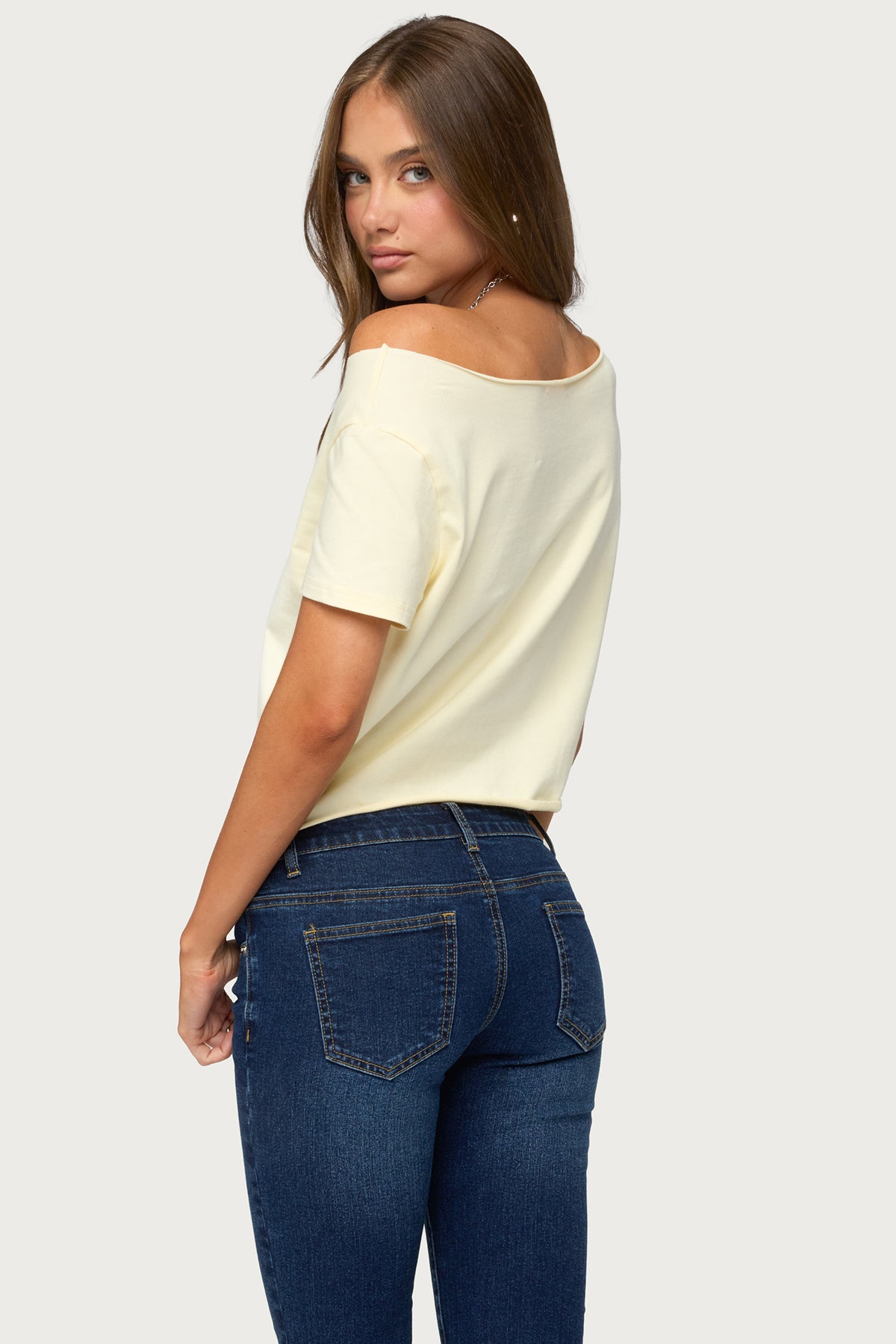 USA Babe Off Shoulder T Shirt