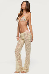 Liliette Sheer Textured Pants