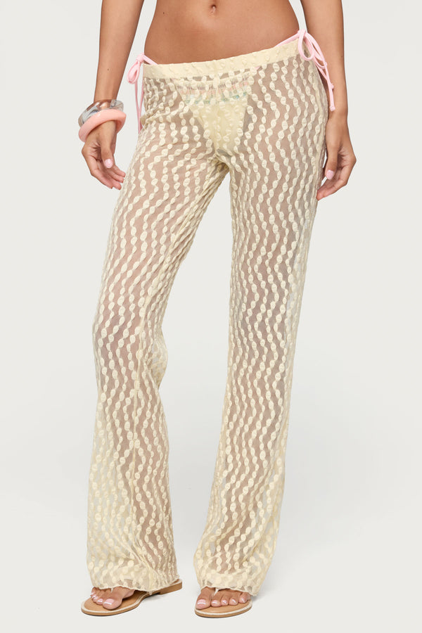 Liliette Sheer Textured Pants