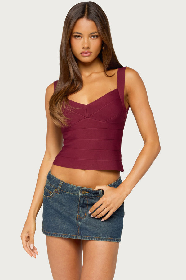 Ianthe Knit Bandage Top