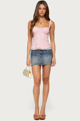 Frankie Lace Babydoll Tank Top
