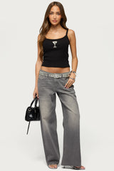 Martini Babe Ribbed Tank Top