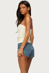 Ashlinn Crochet Strapless Top