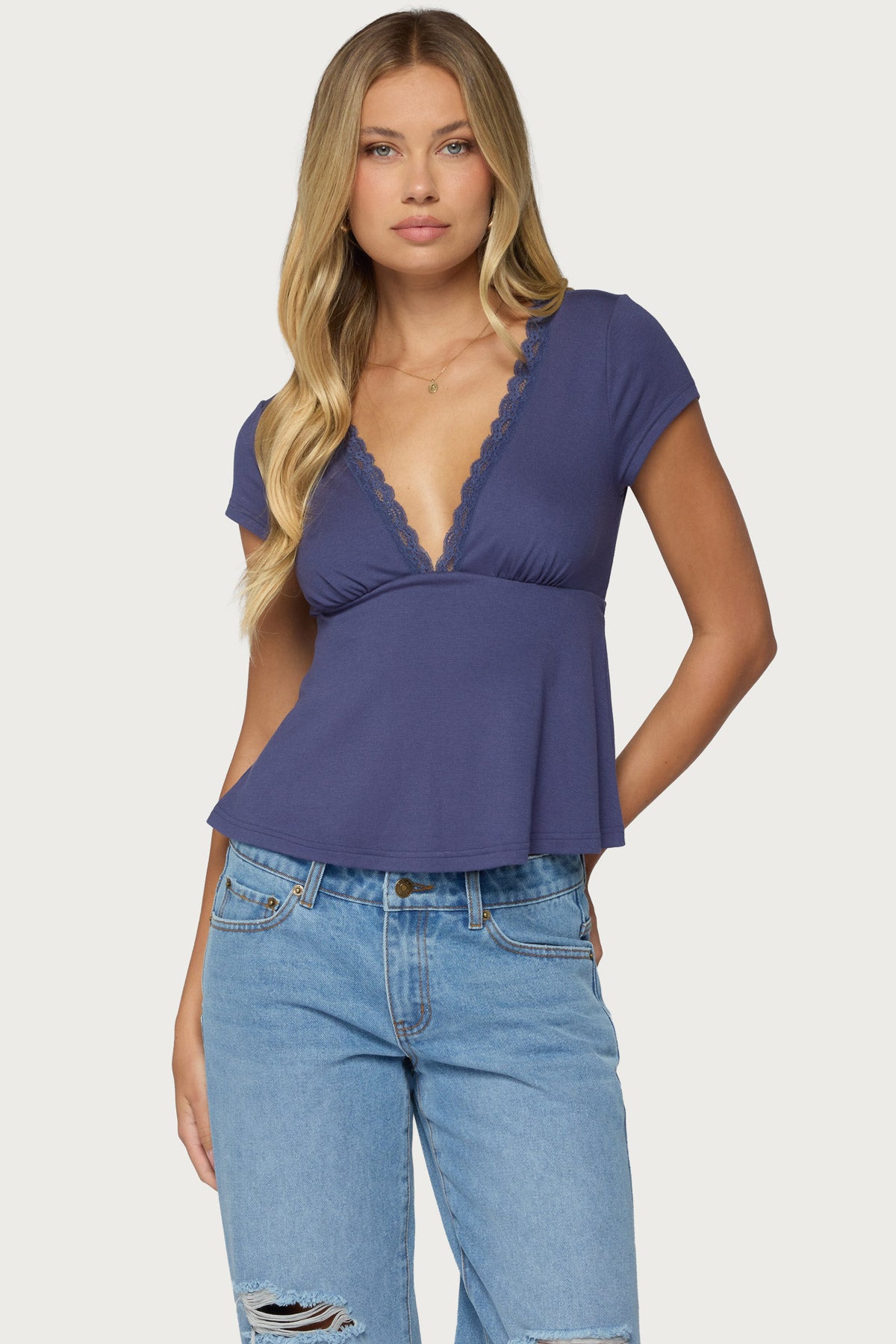 Palermo Lacey Babydoll Top