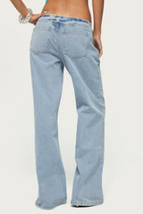 Veya Low Rise Wide Leg Jeans