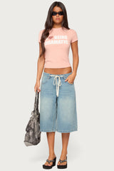 Jaci Denim Bermuda Shorts