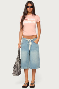 Jaci Denim Bermuda Shorts