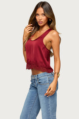 Onie Lacey Satin Effect Tank Top