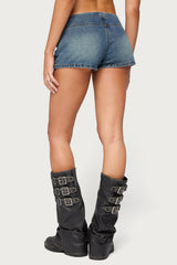 Jazzy Denim Button Shorts