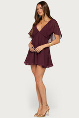Rosalee Chiffon Babydoll Mini Dress