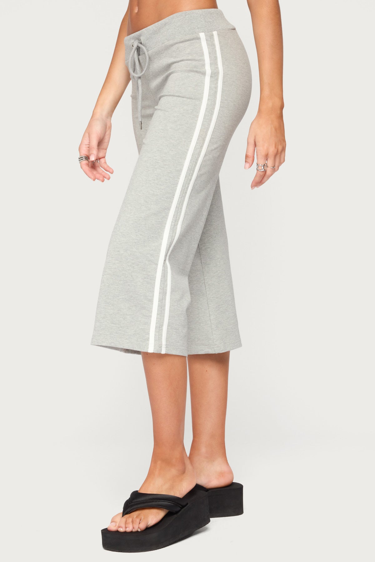Zanele Side Stripe Capri Sweatpants