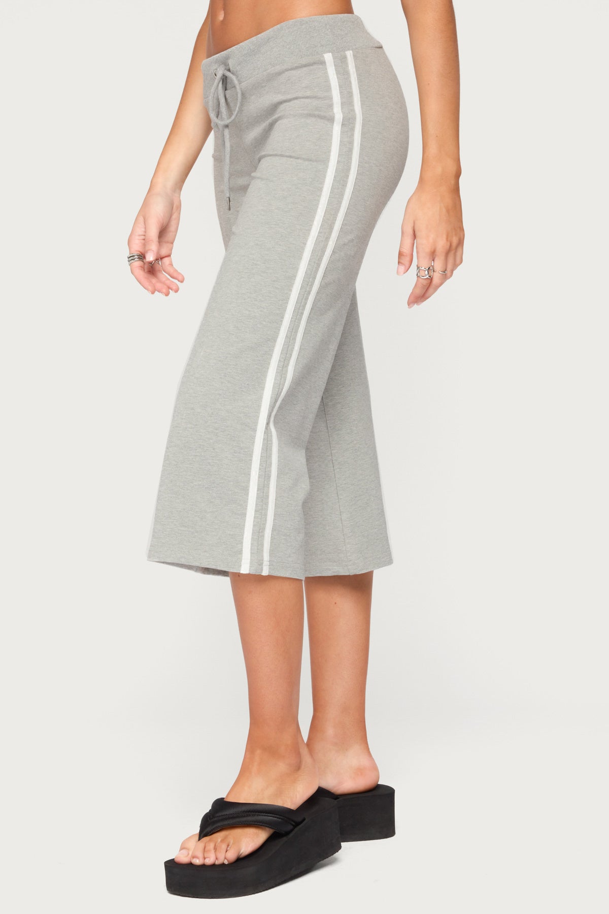Zanele Side Stripe Capri Sweatpants