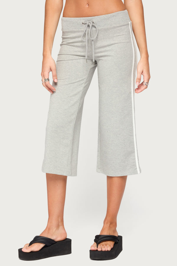 Zanele Side Stripe Capri Sweatpants