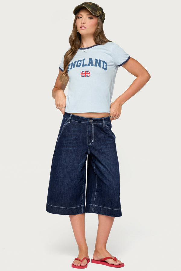 England Babe Graphic T Shirt