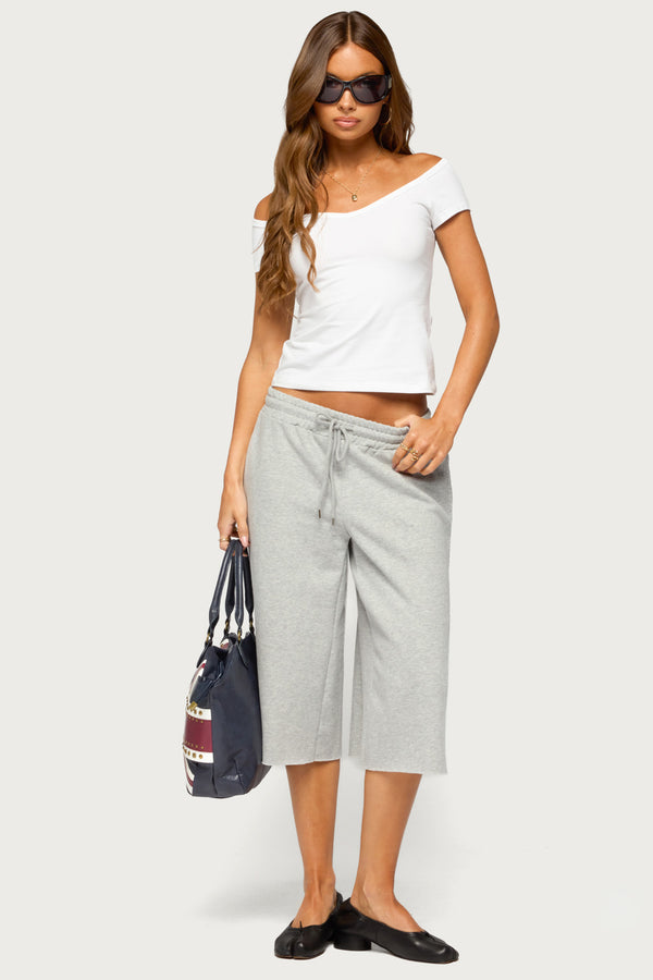 Calie Off Shoulder V Neck Top