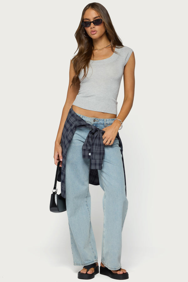 Somin Knit Scoop Neck Top