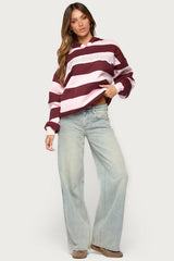 Edikted Striped Hoodie