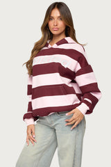 Edikted Striped Hoodie