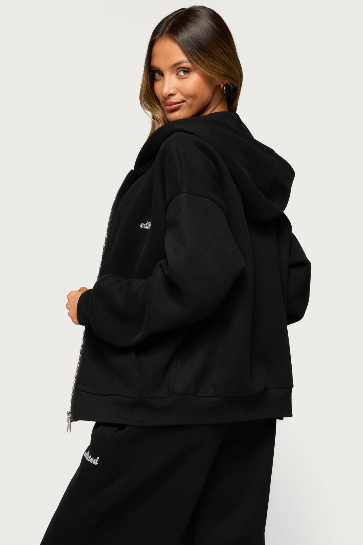 Edikted Diva Zip Up Hoodie