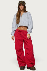 Paskal Twill Baggy Parachute Pants