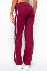 Anica Stripey Mid Rise Foldover Pants