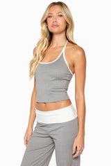 Dayna Contrast Halter Top