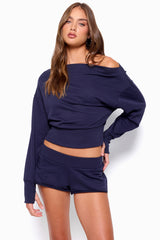Hennie Off Shoulder Sweatshirt