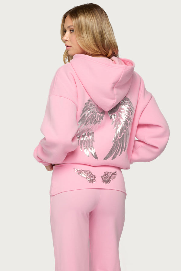 Angel Energy Sequin Hoodie