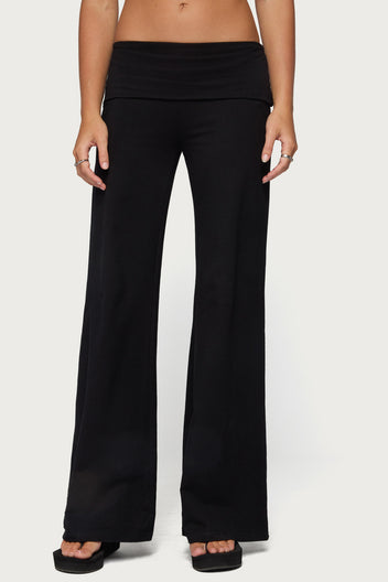 Angel Energy Sequin Foldover Pants