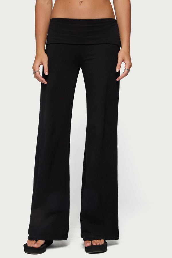 Angel Energy Sequin Foldover Pants
