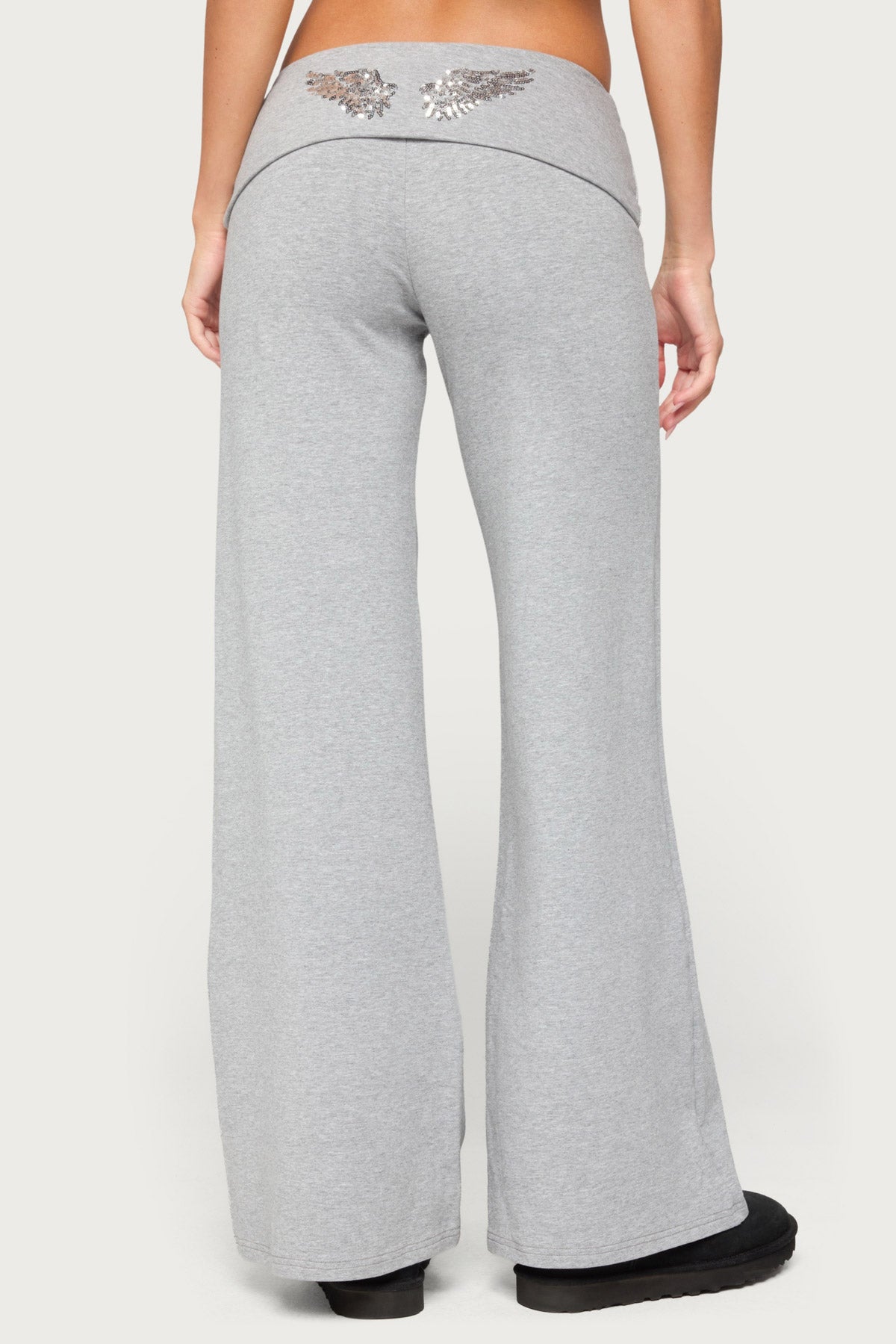 Angel Energy Sequin Foldover Pants