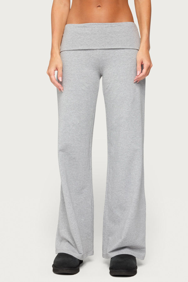 Angel Energy Sequin Foldover Pants
