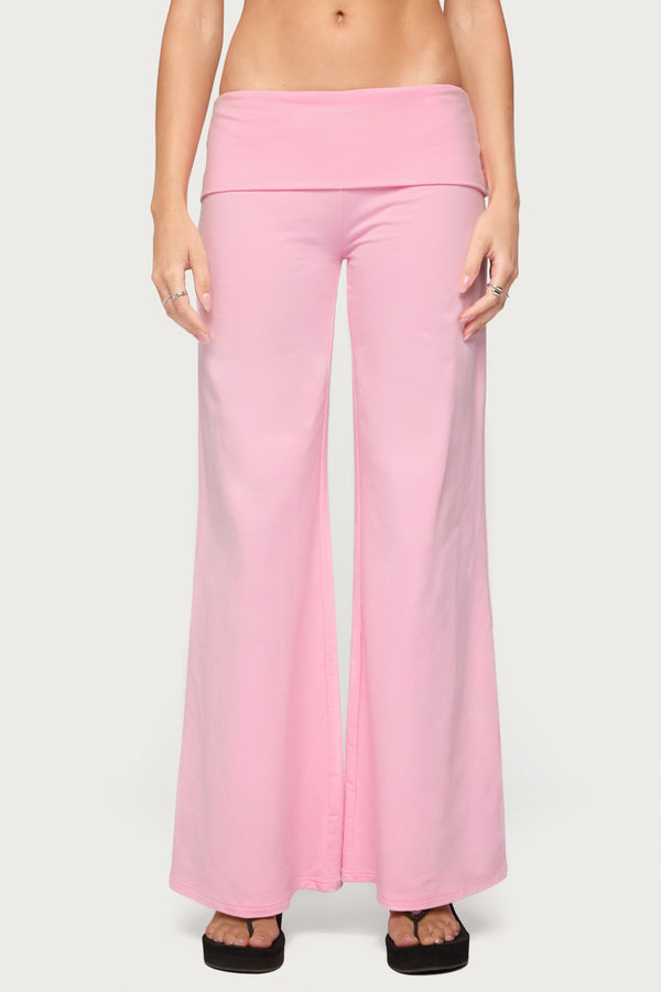 Angel Energy Sequin Foldover Pants