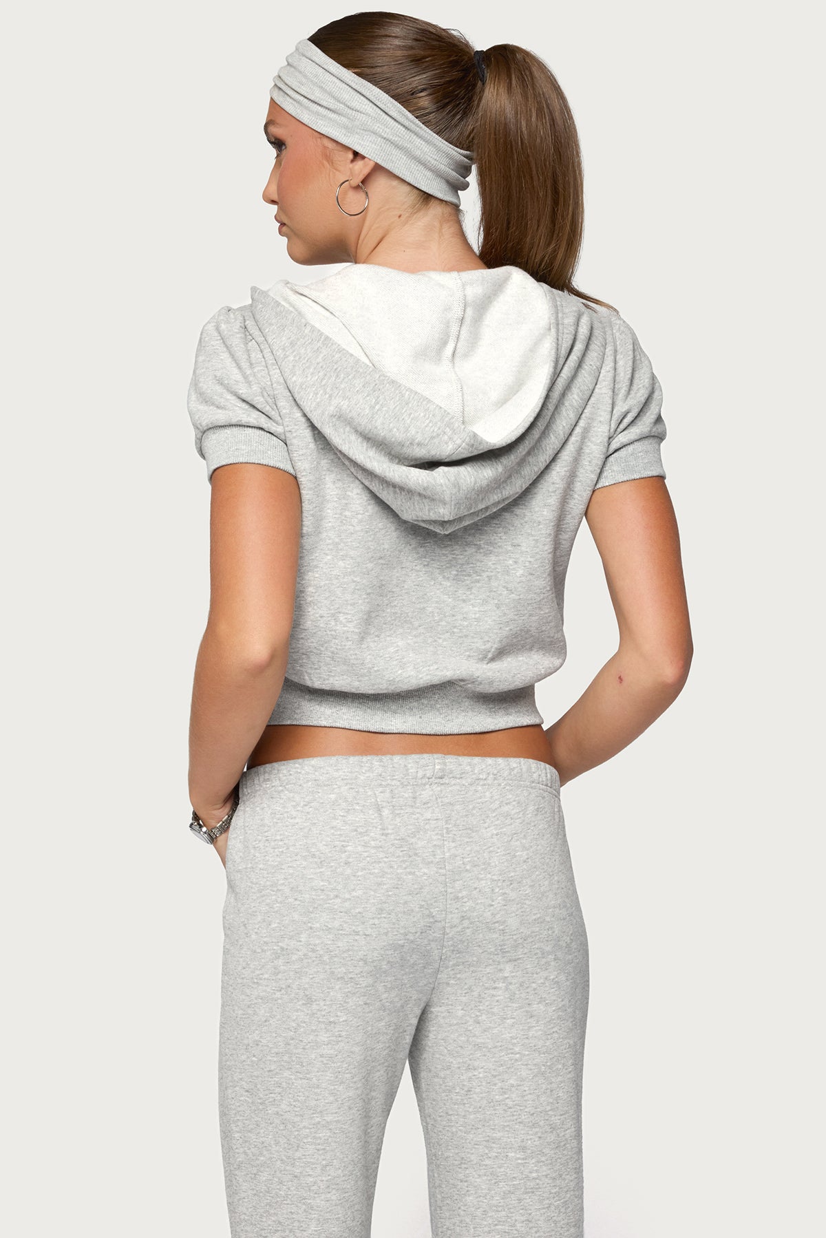 Rachel Short Sleeve Hooded Top