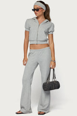 Rachel Short Sleeve Hooded Top