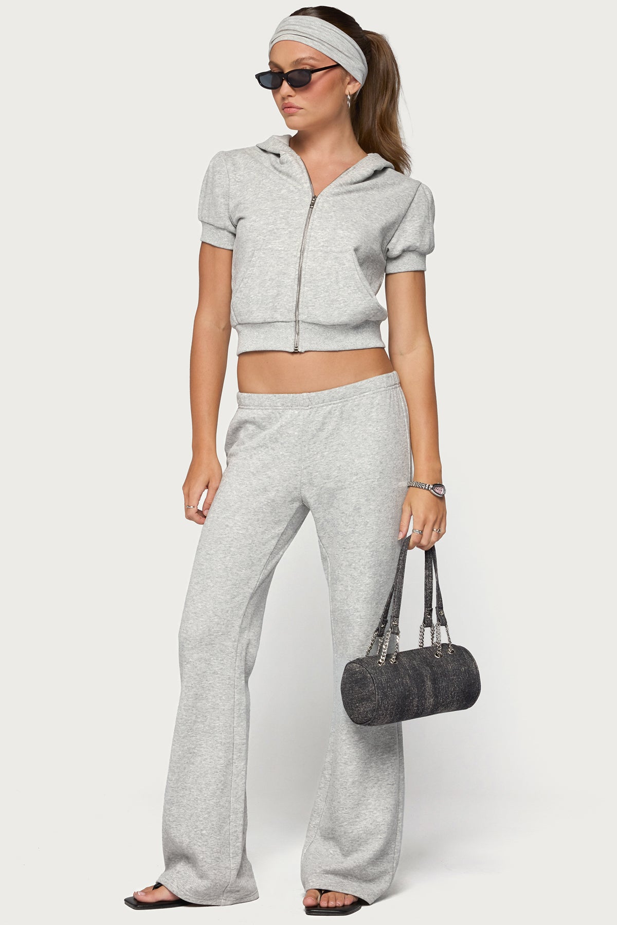 Rachel Short Sleeve Hooded Top